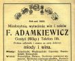273. F.Adamkiewicz (miodosytnia, wytwornia win i sokow-1936r.)..JPG