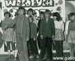 3160.Spotkanie bozonarodzeniowe Klubu Seniora (Zakladowy Dom Kultury HUTNIK w Gostyniu, 1980 r.), wystep dzieci