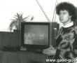 3249. Wojciech Nowakowski (prezenter TELEEXPRESU) w GOK Hutnik w Gostyniu (1988 r.)