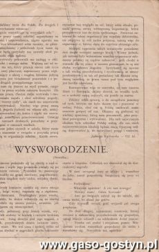 1004.Jednodniowka wydana z okazji 10-tej Rocznicy Odzyskania Niepodleglosci (Gostyn, 1928 r.)