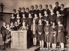 1008. Profesor Kolomlocki i klasa 4 -  Gimnzajum w Gostyniu  (1931r.)