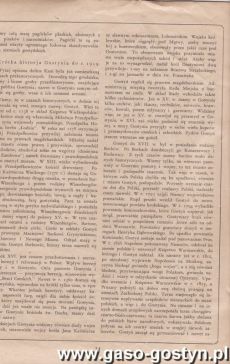 1013.Jednodniowka wydana z okazji 10-tej Rocznicy Odzyskania Niepodleglosci (Gostyn, 1928 r.)