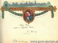 1028.Telegram slubny (Gostyn,1931 r.)