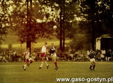 1031.Mecz reprezentacji U-18 Polska-Francja na stadionie OSiR w Gostyniu (13 sierpnia 1991 r.), Polacy poniesli porazke 0-1 (bramke w 33 minucie strzelil Vincent Petit).JPG
