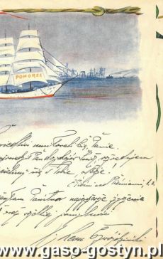 1033.Telegram slubny (Gostyn,1931 r.)