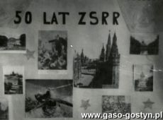 1034.Szkola Podstawowa nr 1 w Gostyniu - 50-lecie Wielkiej Rewolucji Pazdzirnikowej (1967 r.) - konkurs gazetek sciennych i plakatow