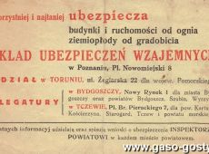 1049.Kwit za ubezpieczenie od ognia (Michalowo, 10  listopada 1934 r.)