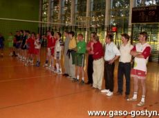 1055.Dni Gostynia w 1999 roku - towarzyski turniej pilki siatkowej w hali sportowej SP 2