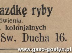 1056.Reklama z Oredownika Gostynskiego (Gostyn, 1930 r.)