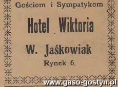 1064.Zyczenia na Nowy 1939 Rok od wlasciciela Hotelu Wiktoria w Gostyniu (3 grudnia 1938 r.)