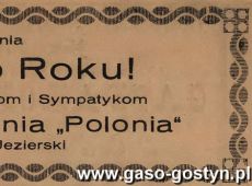 1070.Zyczenia na Nowy 1939 Rok od Wladyslawa Jezierskiego - wlasciciela Hotelu i Kawiarni Polonia w Gostyniu (31 grudnia 1938 r.)