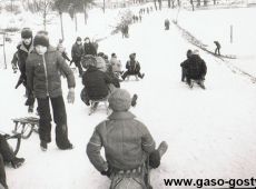 116. Uczniowie gostynskiej trojki na sankach.