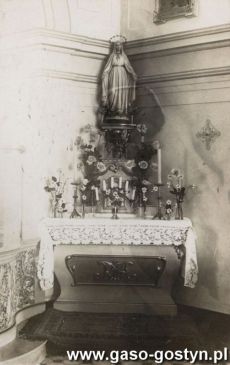 1173.Oltarz Matki Boskiej w kaplicy przy Zakladzie Siostr Milosierdzia (szpitalu) w Gostyniu (1921 r.)