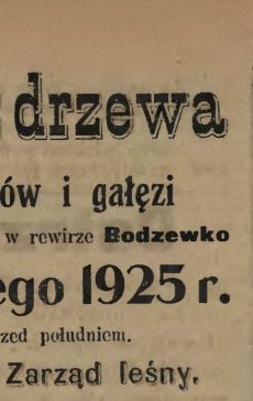 1194.Reklama z Oredownika Urzedowego Powiatu Gostynskiego (1925 r.)