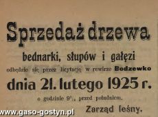 1194.Reklama z Oredownika Urzedowego Powiatu Gostynskiego (1925 r.)