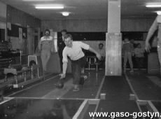 1195.Kregielnia KS Start w Gostyniu - towarzyski turniej w kreglarstwie pomiedzy klubami siatkarskimi MZKS Kania Gostyn i BSG Motor Steinach (NRD) - 1987 r..JPG