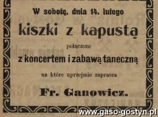 1199.Reklama z Oredownika Urzedowego Powiatu Gostynskiego (1925 r.)