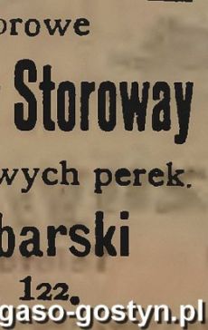 1200.Reklama z Oredownika Urzedowego Powiatu Gostynskiego (1925 r.)