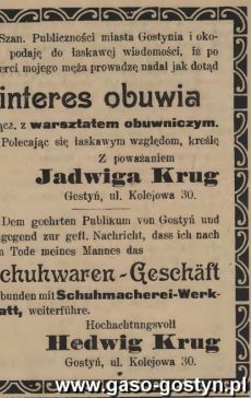 1201.Reklama z Oredownika Urzedowego Powiatu Gostynskiego (1925 r.)