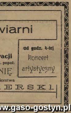 1209.Reklama z Oredownika Urzedowego Powiatu Gostynskiego (1925 r.)