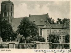 1218.Kosciol farny w Gostyniu - pocztowka z okresu okupacji niemieckiej