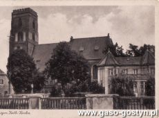 1219.Kosciol farny w Gostyniu -  pocztowka z okresu okupacji niemieckiej