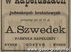 1230.Reklama z Oredownika Urzedowego Powiatu Gostynskiego (1925 r.)