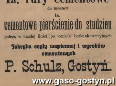 1234.Reklama z Oredownika Urzedowego Powiatu Gostynskiego (1925 r.)