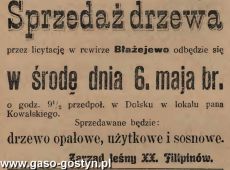 1239.Reklama z Oredownika Urzedowego Powiatu Gostynskiego (1925 r.)