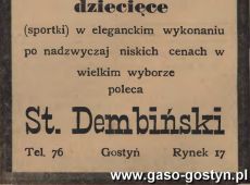 1247.Reklama z Oredownika Urzedowego Powiatu Gostynskiego (1925 r.)