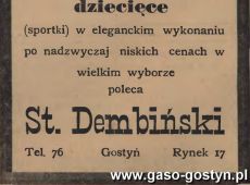 1247.Reklama z Oredownika Urzedowego Powiatu Gostynskiego (1925 r.)