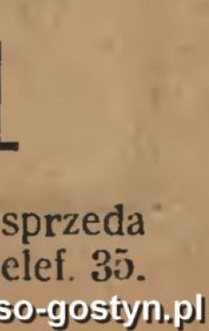 1250.Ogloszenie z Oredownika Urzedowego Powiatu Gostynskiego (1925 r.)