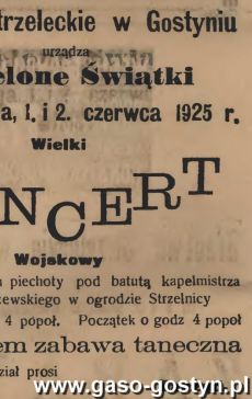 1251.Ogloszenie z Oredownika Urzedowego Powiatu Gostynskiego (1925 r.)