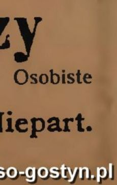 1254.Ogloszenie z Oredownika Urzedowego Powiatu Gostynskiego (1925 r.)