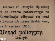 1257.Ogloszenie z Oredownika Urzedowego Powiatu Gostynskiego (1925 r.)