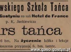 1261.Ogloszenie z Oredownika Urzedowego Powiatu Gostynskiego (1925 r.)