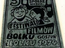 1265.Festiwal Filmow o Bolku i Lolku w Gostyniu - plakietka 1974r.