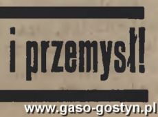 1265.Ogloszenie z Oredownika Urzedowego Powiatu Gostynskiego (1925 r.)