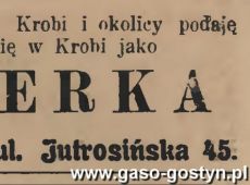 1266.Ogloszenie z Oredownika Urzedowego Powiatu Gostynskiego (1925 r.)