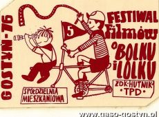 1267.Festiwal Filmow o Bolku i Lolku w Gostyniu - plakietka 1976r.