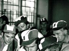 1267.Turniej Brygad Wielkopolskiej Huty Szkla w Gostyniu (eliminacje pomiedzy brygadami I i II, hala sportowa SP 2 w Gostyniu, 18 maja 1980 r.)-konkurs mocne pluca