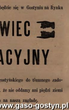 1269.Ogloszenie z Oredownika Urzedowego Powiatu Gostynskiego (1925 r.)