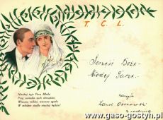 1284.Telegram slubny (Gostyn, 1931 r.)