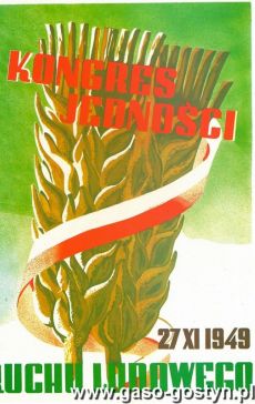 1288. Kongres Jednosci Ruchu Ludowego (1949 r.) - plakat wydany w 1980 roku przez wydawnictwo Prasa z okazji Dni Prasy Ludowej