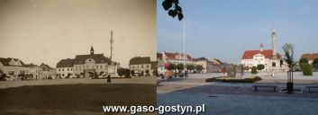 129.Gostyn - Rynek w dwudziestoleciu miedzywojennym i w 2014 r.