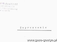 1325. Zaproszenie na roczne podsumowanie Klubow Oficerow Rezerwy Zarzadu Wojewodzkiego LOK w Lesznie (Pepowo, 10 lutego 1996 r.)