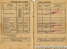 1331.Legitymacja kontrolna odznaki Sprawny do Pracy i Obrony (1951 r.)