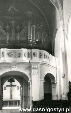 1332.Chor i organy w kosciele farnym w Gostyniu (1958 r.)
