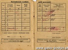 1332.Legitymacja kontrolna odznaki Sprawny do Pracy i Obrony (1951 r.)