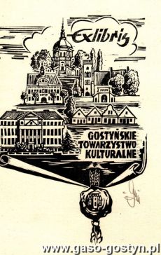 1338.Exlibris Gostynskiego Towarzystwa Kulturalnego